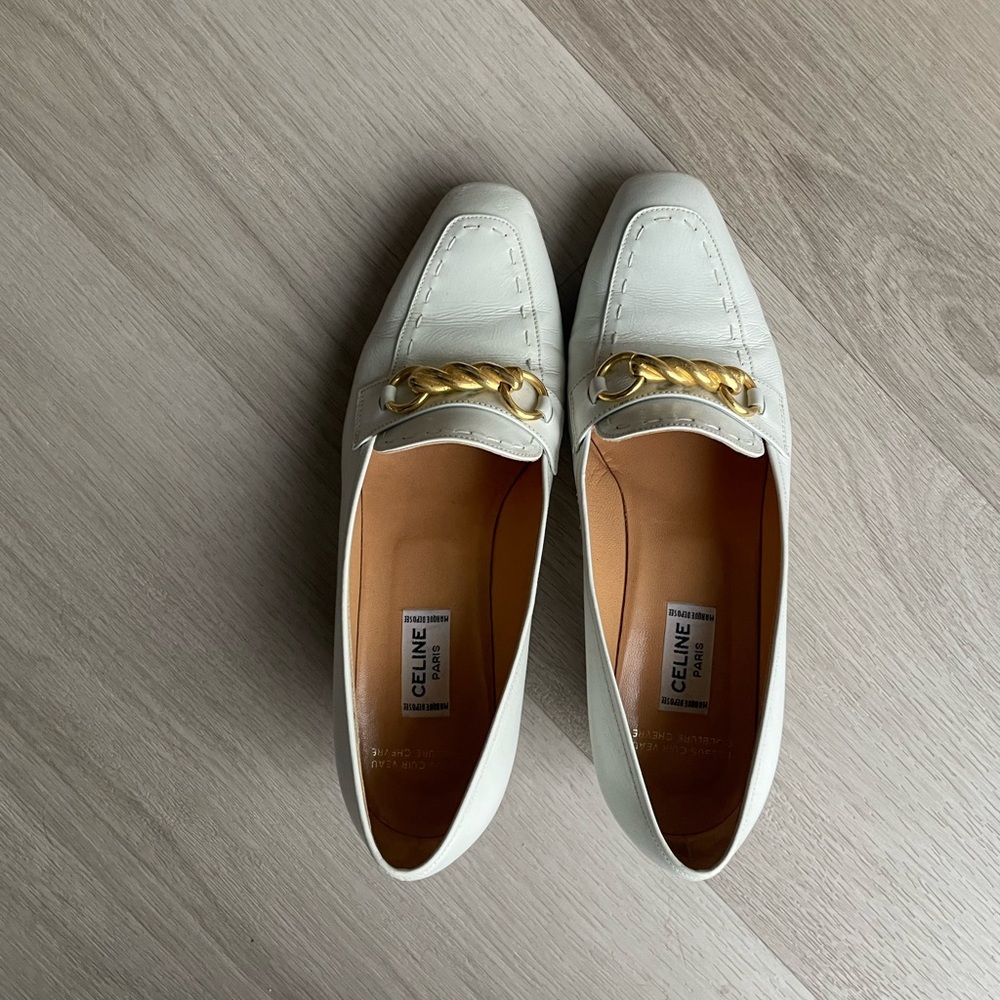 Celine 2014 white 2” leather pumps (with box) - Picture 7 of 7